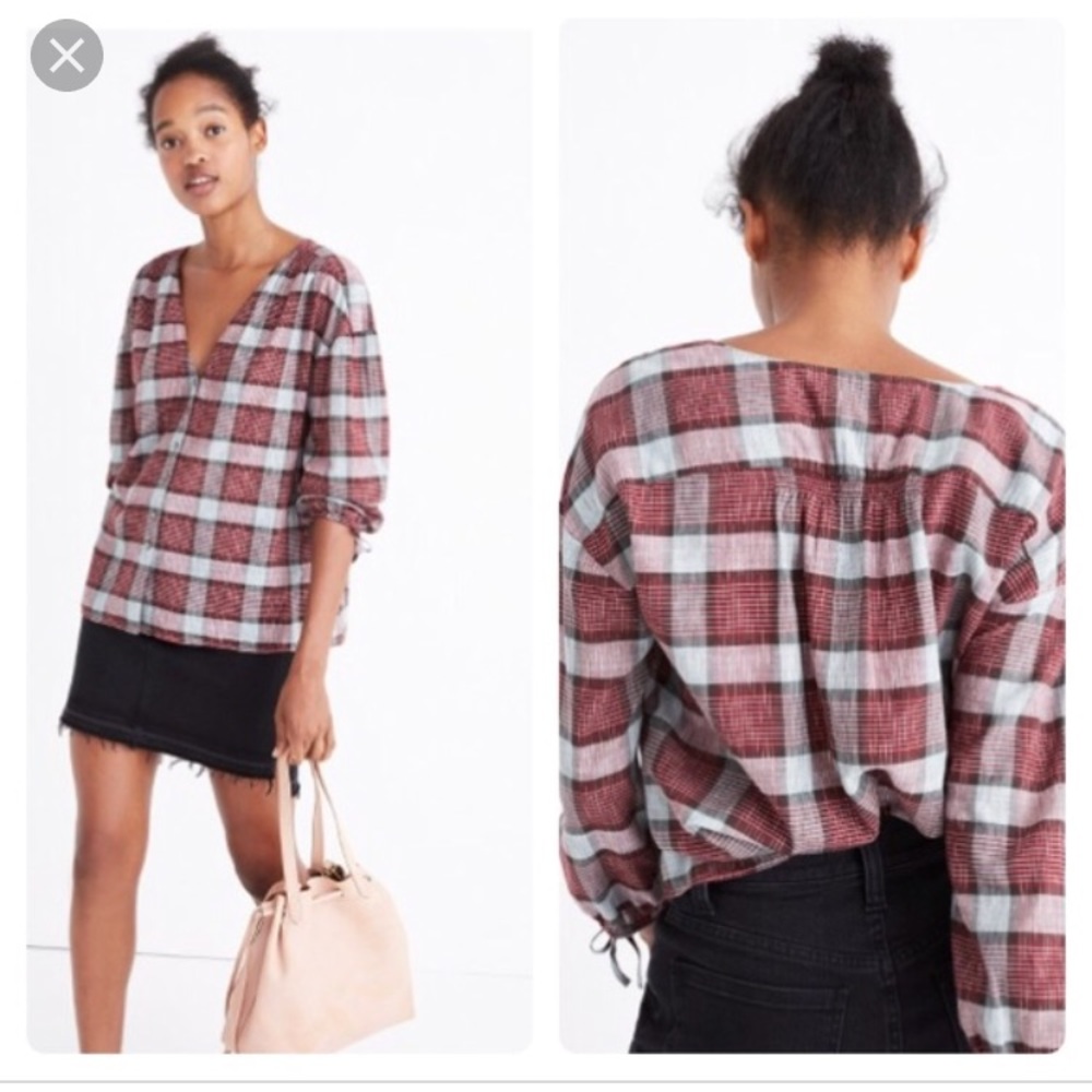 Madewell Tie Sleeve Top